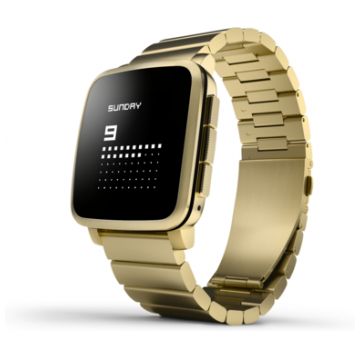 pebble time steel gold
