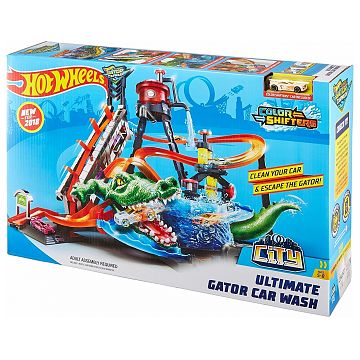 hot wheels gator car wash video
