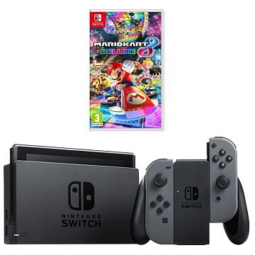 nintendo switch grey mario kart