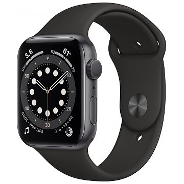 APPLE Watch Series 6 GPS, 44mm Aluminiumgehäuse, Space Grau mit  Sportarmband, Schwarz (M00H3FD/A) ab CHF 449.95 bei Toppreise.ch