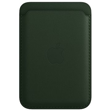 Magsafe Wallet for Apple iphone Green leather