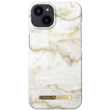 IDEAL OF SWEDEN Printed Case, iPhone 13, Golden Pearl Marble