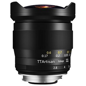 TTARTISAN 11mm ED F2.8 Fisheye for Fujifilm G, Black (A02B-GFX