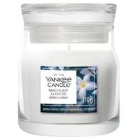 YANKEE CANDLE Signature Scented Candle Midnight Jasmine, Small Jar ...