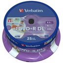 VERBATIM DVD+R DL 8.5GB (240min), 25 pieces (43667)