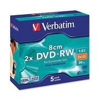 VERBATIM 8cm Mini DVD-RW 1.4GB, 5 pieces (43514)