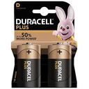 DURACELL Plus Alkaline, 2-Pack (D)