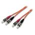 Fiber Optic Patchcable, 50/125µm, ST-ST, 20.0 meters