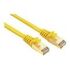 Patchkabel Kat.5, RJ45, 0.5 Meter, gelb