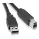 USB 3.0 Kabel Typ A-B, Stecker - Stecker, 3.0 Meter