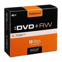 INTENSO DVD+RW 4.7GB/4x (120min), 10 pieces (4211632)
