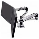 ERGOTRON LX Dual Side-by-Side Monitor Arm, Aluminium (45-245-026)