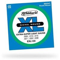 D'ADDARIO XL Nickel Wound EXL130 Extra-Super Light (.008-.038)