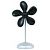SONNENKÖNIG Flower Fan, Schwarz