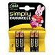 DURACELL Simply Alkaline, 4er Pack (AAA)