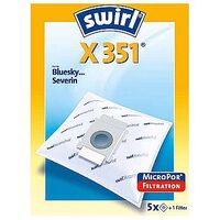 4 Swirl X351 AirSpace Staubfilterbeutel X 351 Micropor 