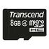 TRANSCEND microSDHC Secure Digital Card, Class 4, 8.0GB (TS8GUSDC4)