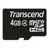 TRANSCEND microSDHC Secure Digital Card, Class 4, 4.0GB (TS4GUSDC4)