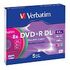 VERBATIM DVD+R DL 8.5GB (240min), 5 pieces (43682)