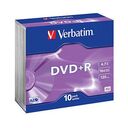 VERBATIM DVD+R 4.7GB (120min), 10 Stück (43657)