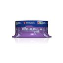 VERBATIM DVD+R DL 8.5GB (240min), 25 pieces (43757)