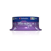 VERBATIM DVD+R DL 8.5GB (240min), 25 pieces (43757)