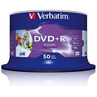 VERBATIM DVD+R 4.7GB (120min), 50 Stück (43512)