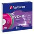 VERBATIM DVD+R 4.7GB (120min), 5 pieces (43556)