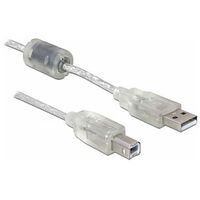 DELOCK USB 2.0 Anschlusskabel, 0.5m, Transparent (82057)