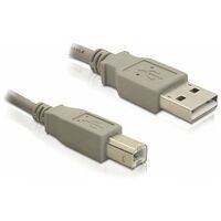 DELOCK USB 2.0 Anschlusskabel, 3.0m, Grau (82216)
