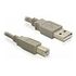 DELOCK USB 2.0 Anschlusskabel, 3.0m, Grau (82216)