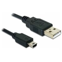 DELOCK USB 2.0 Anschlusskabel, 0.7m, Schwarz (82396)