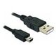 DELOCK USB 2.0 Cable, 0.7m, Black (82396)