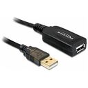 DELOCK USB 2.0 Verlängerungskabel, 20m, Schwarz (82690)