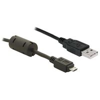 DELOCK USB 2.0 Cable, 1.0m, Black (82299)
