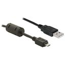 DELOCK USB 2.0 Cable, 2.0m, Black (82335)