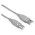 HAMA USB 2.0 Anschlusskabel, 3.0m, Grau (45022)