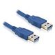 DELOCK USB 3.0 Anschlusskabel, 5.0m, Blau (82537)