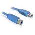 DELOCK USB 3.0 Anschlusskabel, 1.8m, Blau (82434)