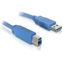 DELOCK USB 3.0 Anschlusskabel, 1.0m, Blau (82580)
