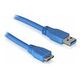 DELOCK USB 3.0 Anschlusskabel, 2.0m, Blau (82532)