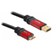 DELOCK USB 3.0 Premium Cable, 5.0m, Black (82763)
