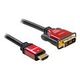 DELOCK HDMI-DVI Cable, 5.0m, Black (84344)