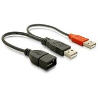 DELOCK USB 2.0 Kabel, 22.5cm, Schwarz (65306)