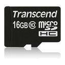 TRANSCEND microSDHC Secure Digital Card, Class 10, 16GB (TS16GUSDC10)