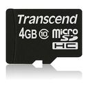TRANSCEND microSDHC Secure Digital Card, Class 10, 4.0GB (TS4GUSDC10)