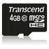 TRANSCEND microSDHC Secure Digital Card, Class 10, 4.0GB (TS4GUSDC10)