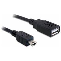 DELOCK USB 2.0 Kabel, 0.5m, Schwarz (82905)