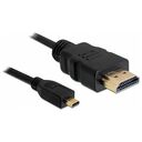 DELOCK High Speed HDMI Kabel mit Ethernet A/D, 2.0m, Schwarz (82664)