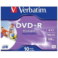 VERBATIM DVD+R 4.7GB (120min), 10 pieces (43508)
